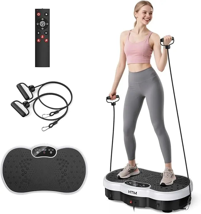 Vibration Plate Exercise Machine Silent 120 Speed Levels Calorie Tracking