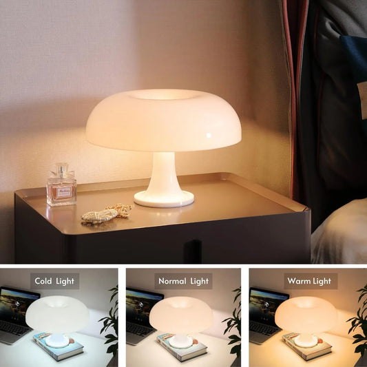 Mushroom Lamp Modern Room Lighting For Bedroom Decor