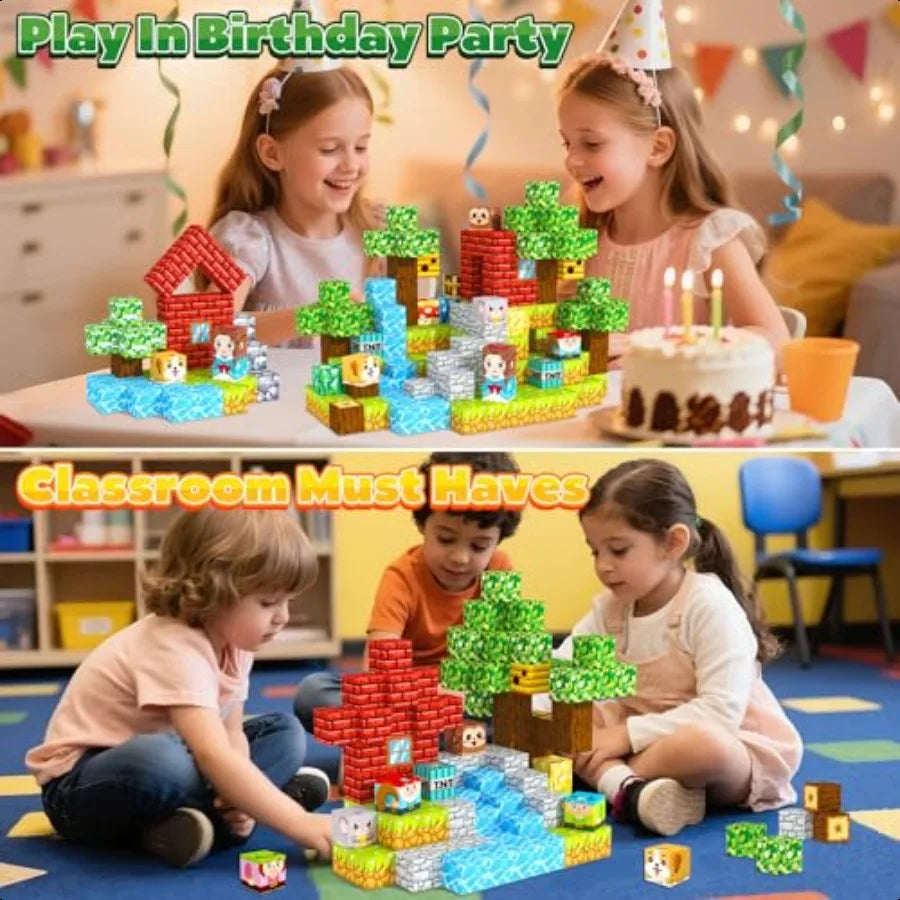 Magnetic Building Blocks Toddler Travel Toys