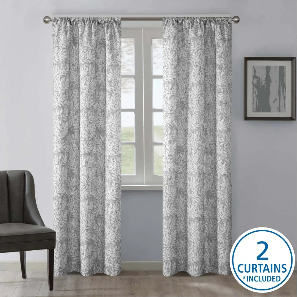 DUTRIEUX Room Darkening Jacquard Curtain Panel Set Privacy