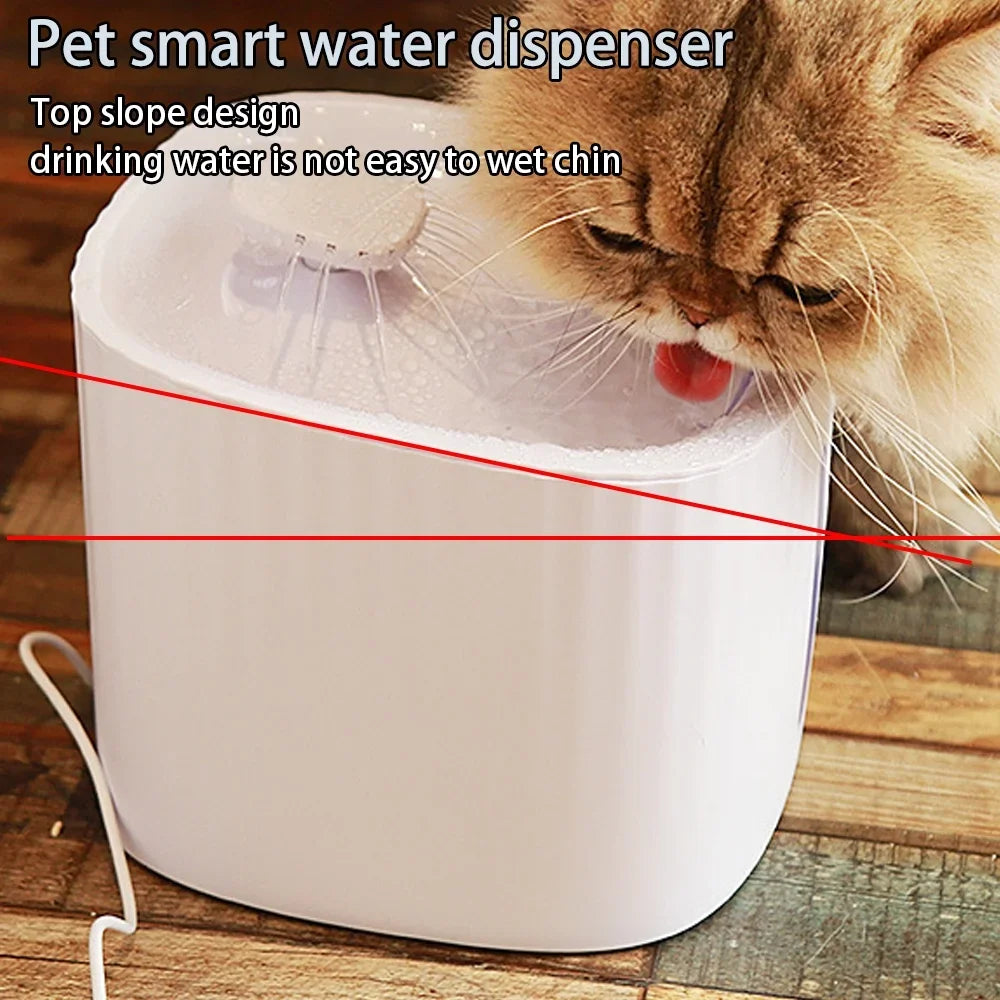 Pet Fountain Automatic Shut Off With 6 Filters BPA Free