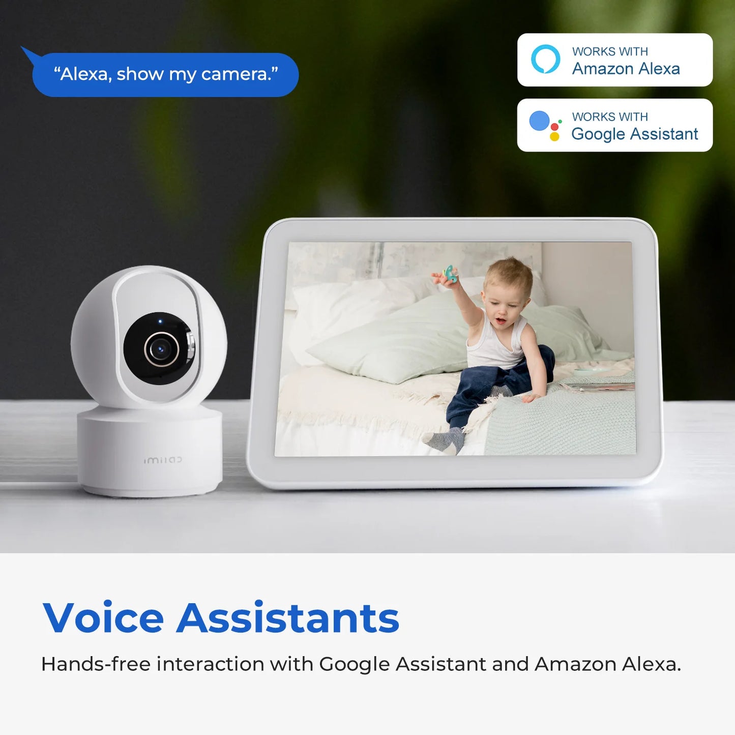 IMILAB Indoor WiFi 6 Baby Monitor With AI Night Vision