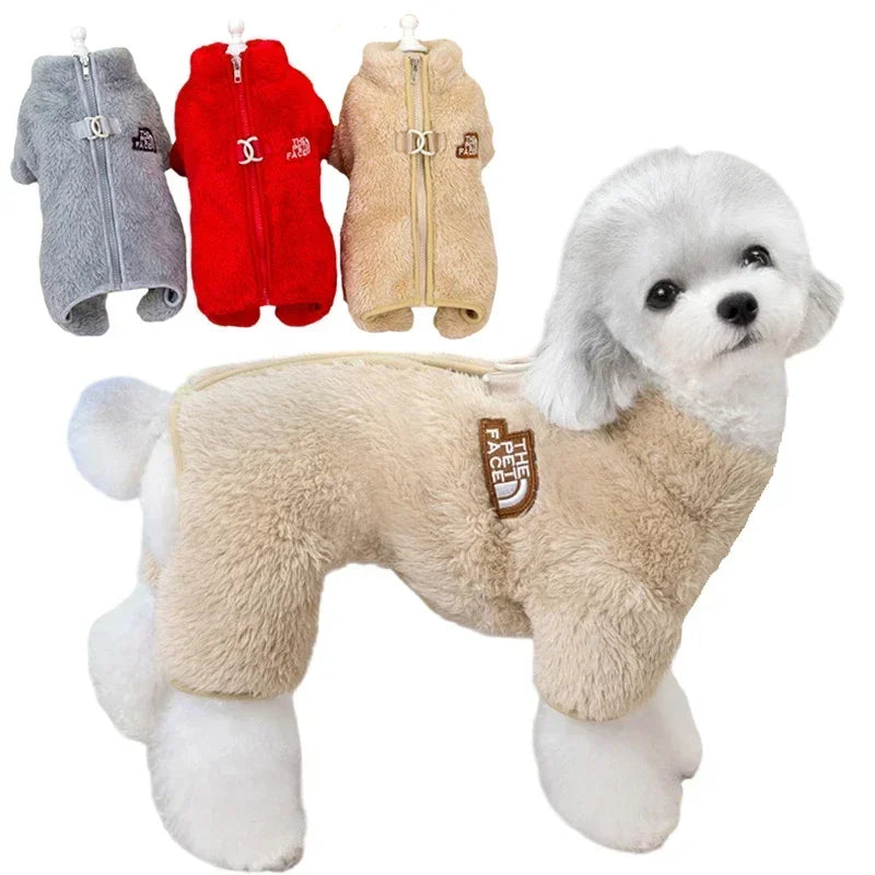 Guangdong Winter Dog Overalls Jumpsuit Coat For Small Pets