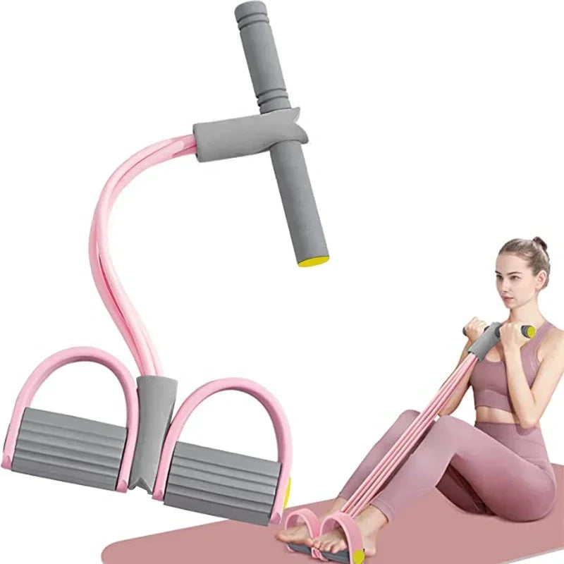 4 Tube Resistance Bands For Abdomen And Arm Training
