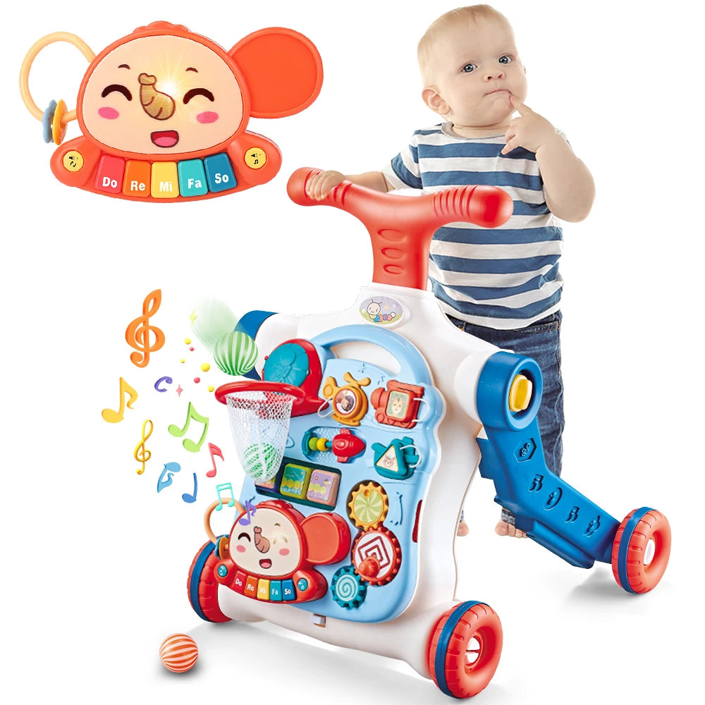 VATOS Baby Walker 5 in 1 Learning Scooter Table Toys