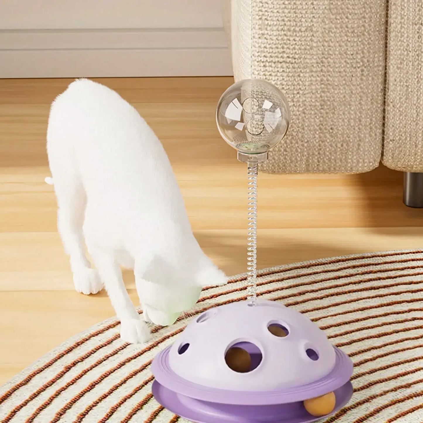 Interactive Pet Snack Dispenser Toy Planet Hole Digging