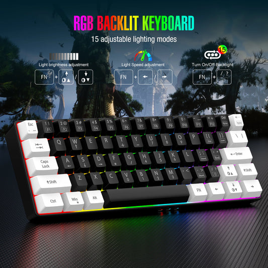 Kchibo Wired RGB Gaming Keyboard USB For PC Mac Waterproof