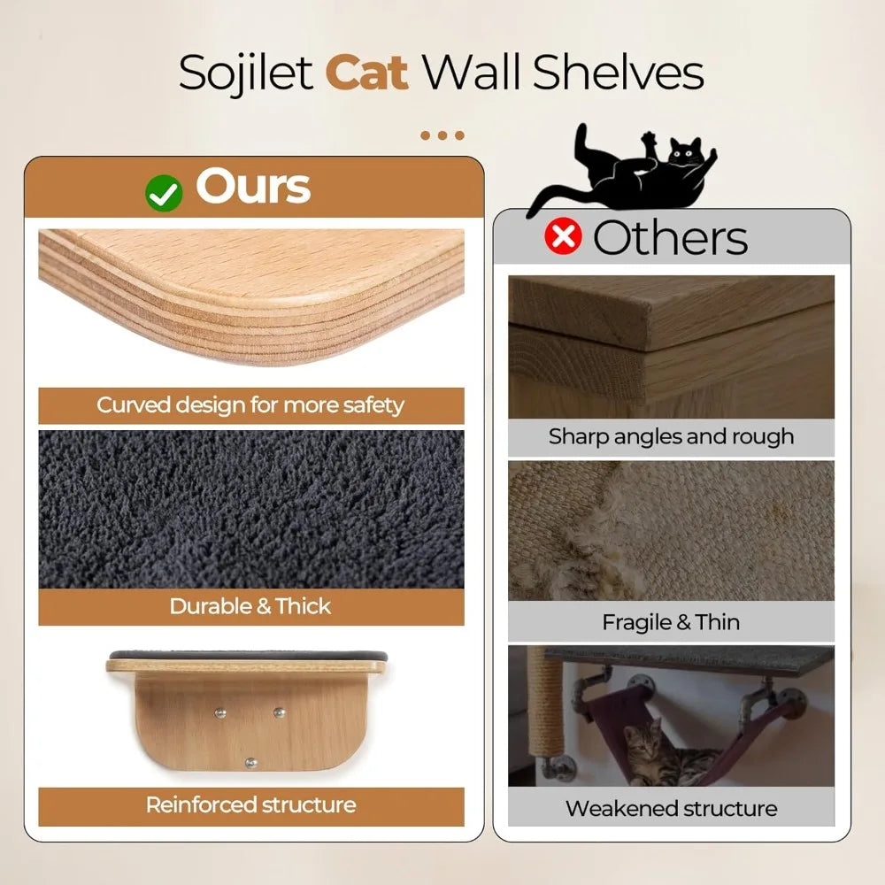 Fujian Hign Concerned Cat Wall Steps And Perch Furniture