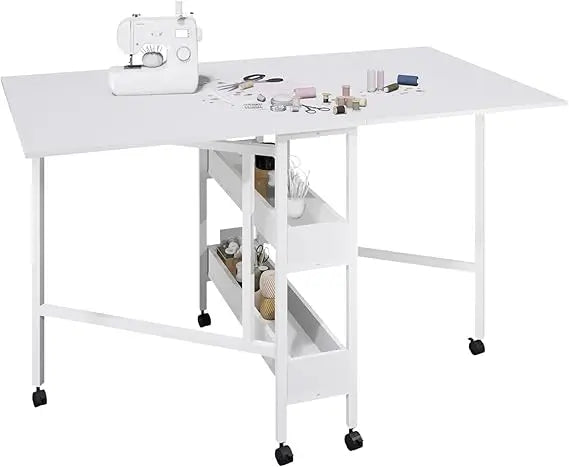 XMSJ Portable Sewing And Craft Table With Cutting Surface