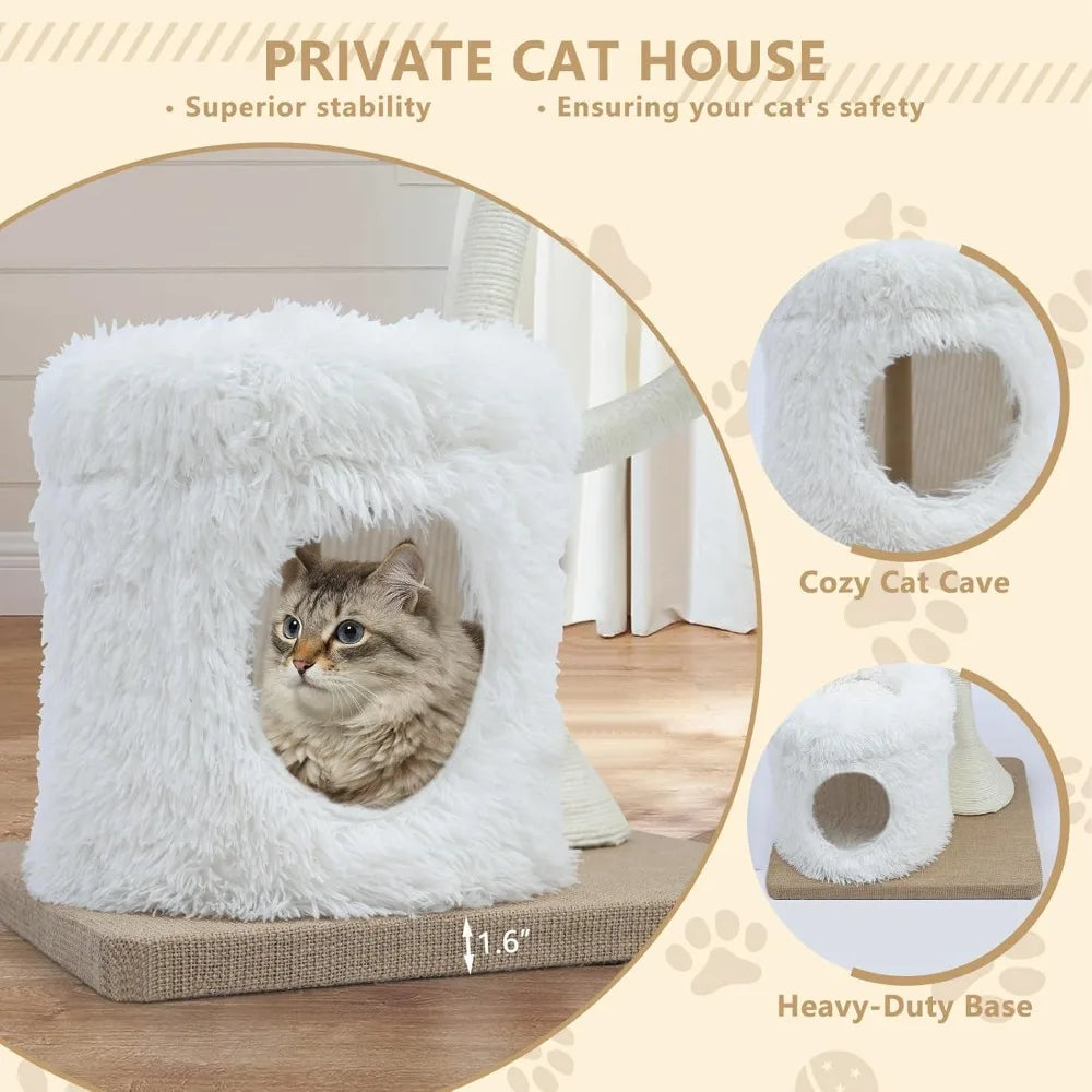 Cat Tree Tower for Indoor Cats by NoEnName