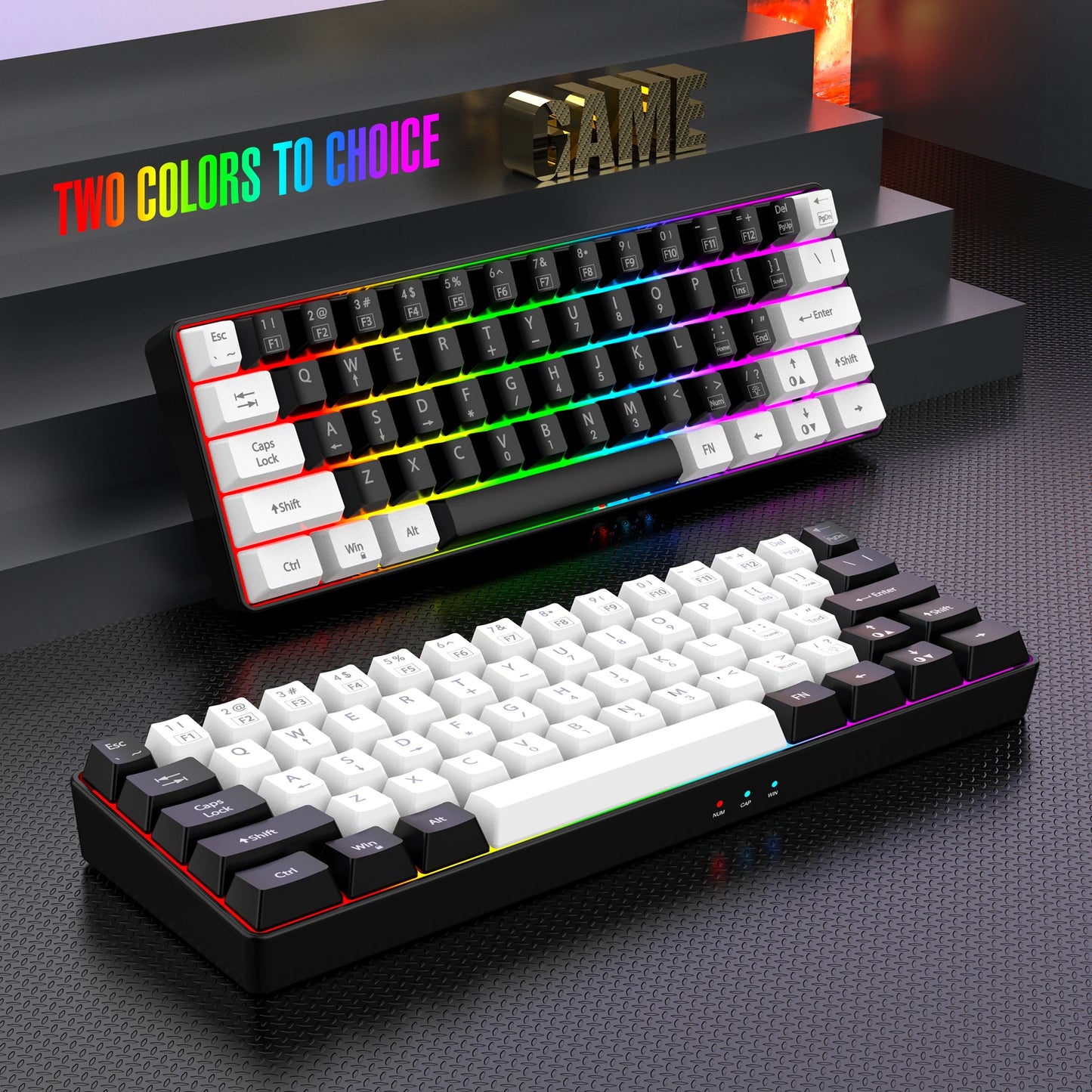Kchibo Wired RGB Gaming Keyboard USB For PC Mac Waterproof