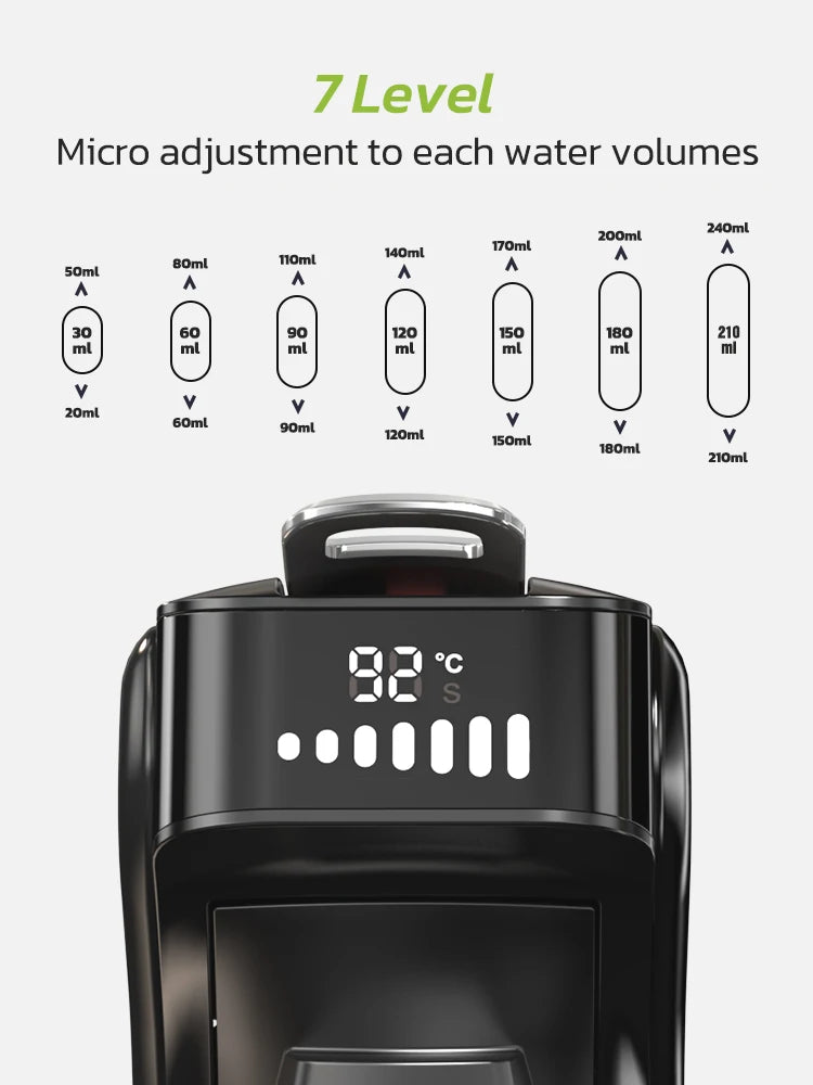 HiBREW 6 In 1 Capsule Coffee Machine Espresso Cappuccino