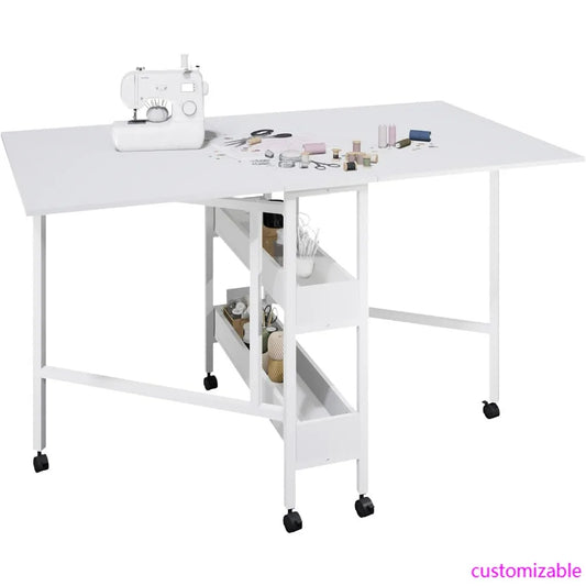 XMSJ Portable Sewing And Craft Table With Cutting Surface