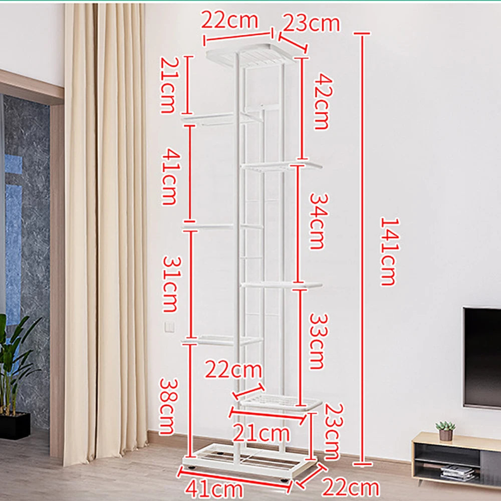 HiMIS Metal Plant Stand With Premium Durable IndustrialGrade Multilevel DisplayShelving