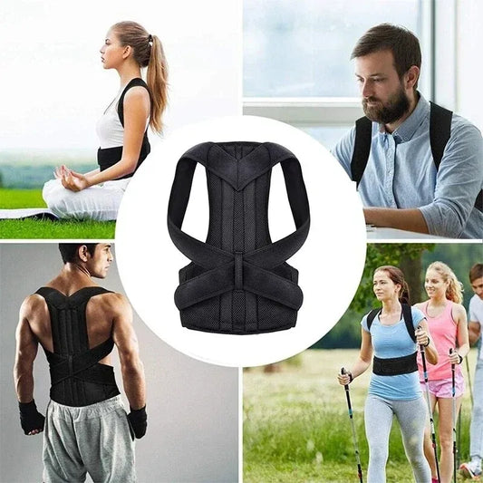 FUBEICHLY Posture Corrector Adjustable Breathable Polyester