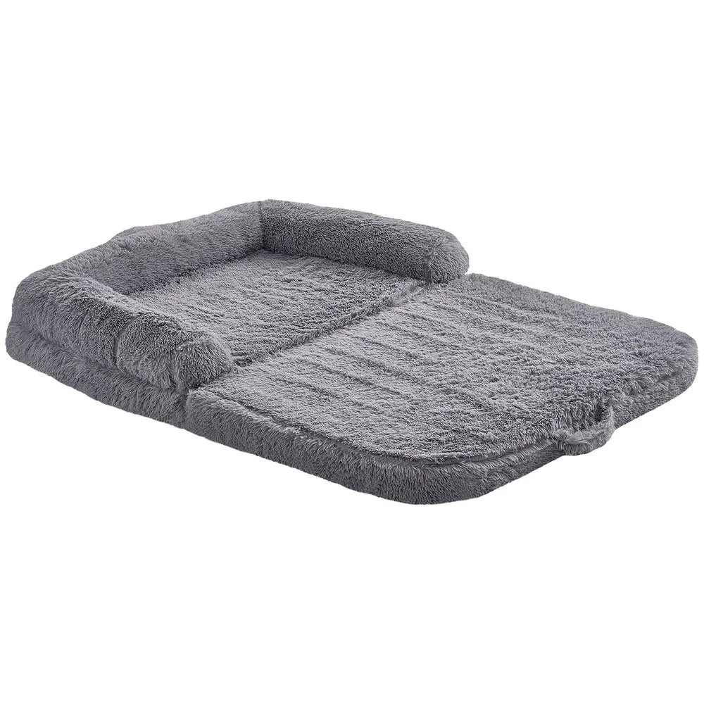 XMSJ Large Pet and Human Bed with Velvet Cover