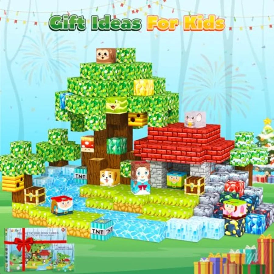 Magnetic Building Blocks Toddler Travel Toys