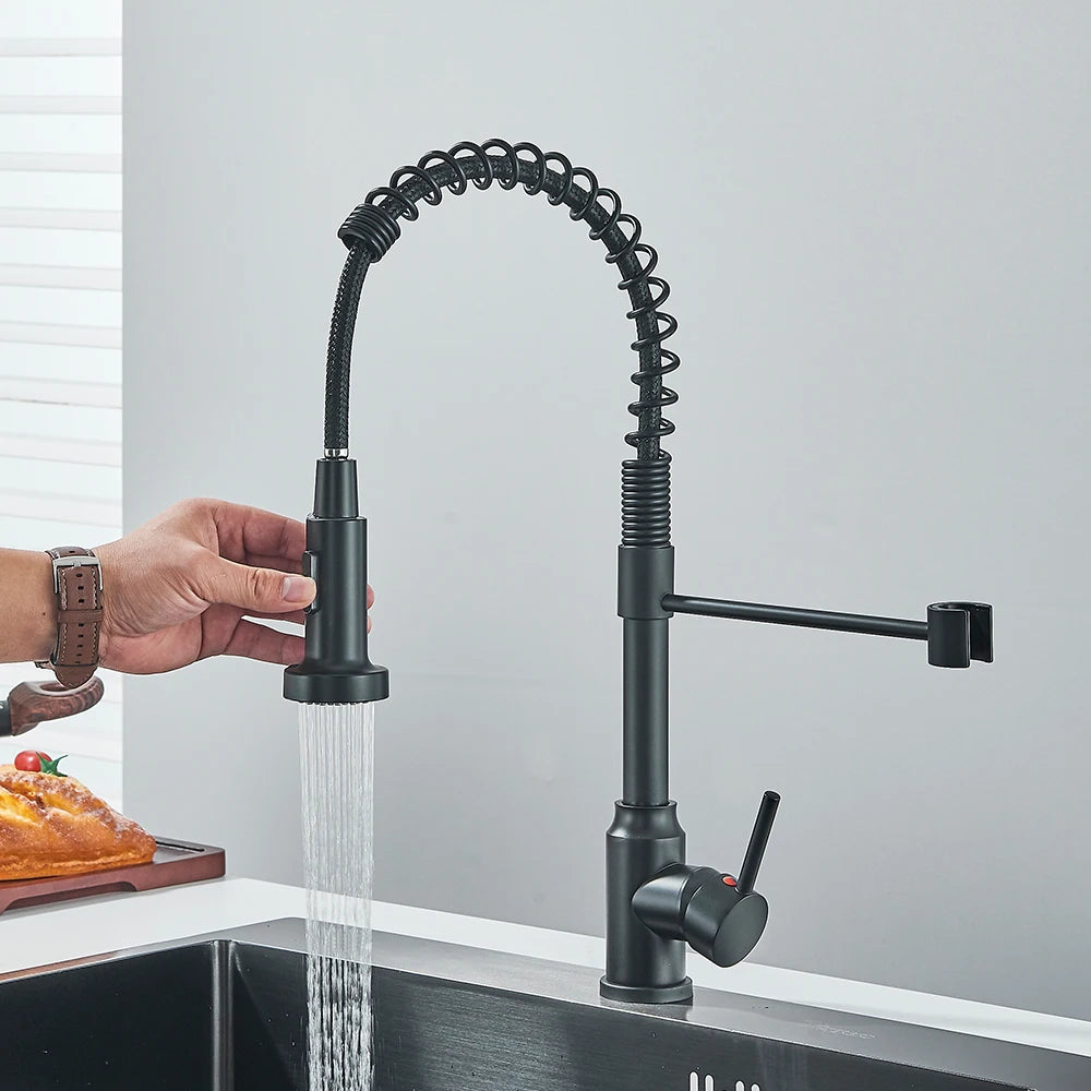 MYQualife Single Handle Deck Mount Kitchen Faucet Mixer