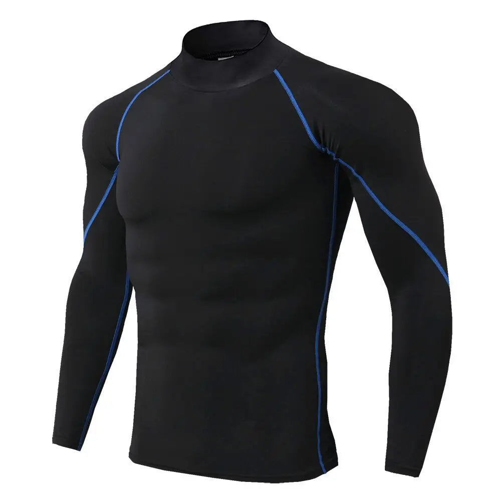 Vital Spark Quick Dry Men Long Sleeve Bodybuilding T Shirt