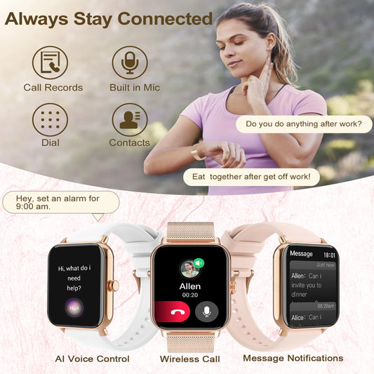 INNOFOVO TFT Touchscreen Smart Watch with Wireless Calls