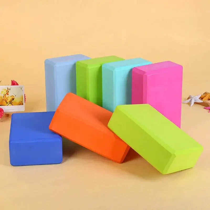 EVA Foam Yoga Blocks 2 Pack for Stretching and Training