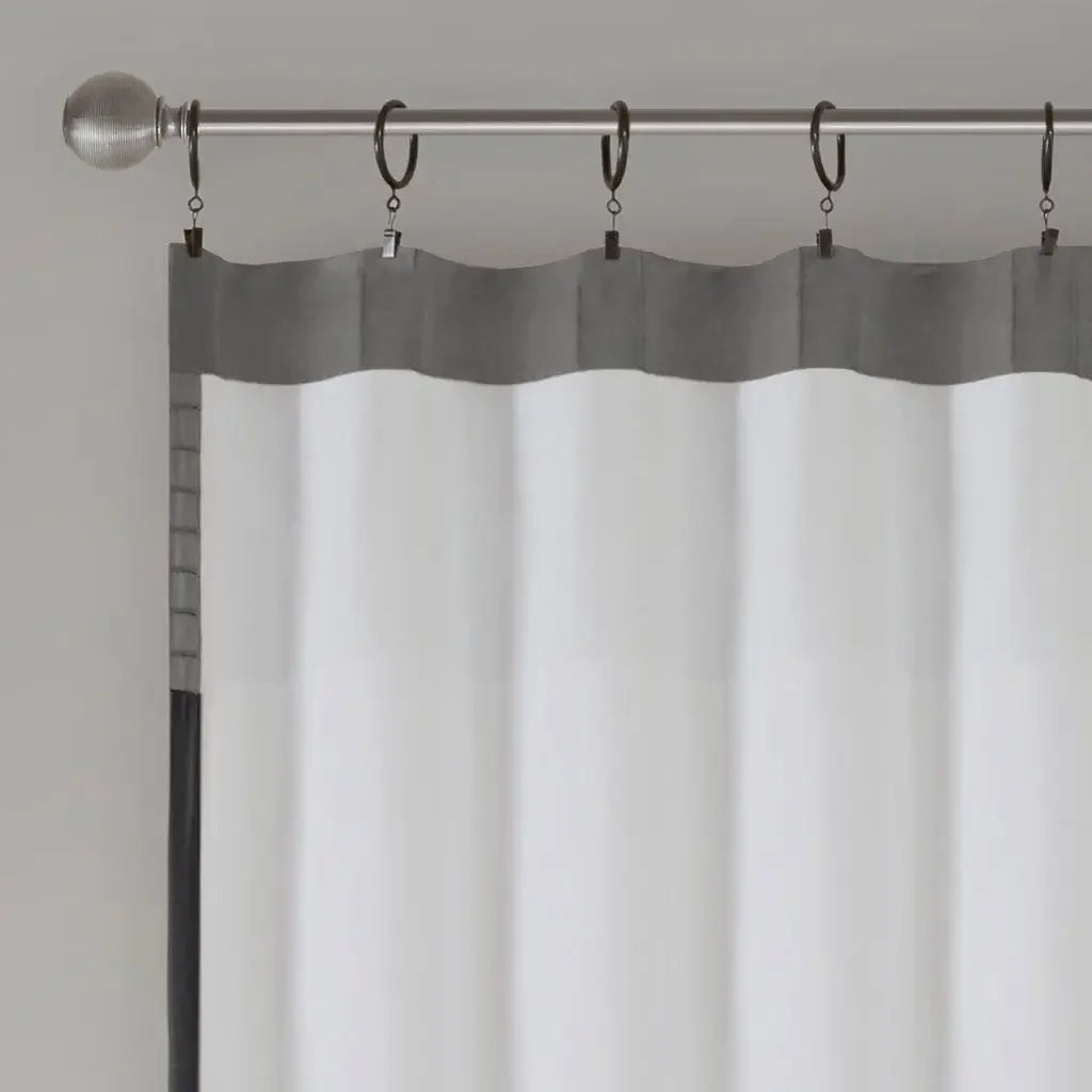 Madison Park Pintuck Linen Window Curtain Panel Set