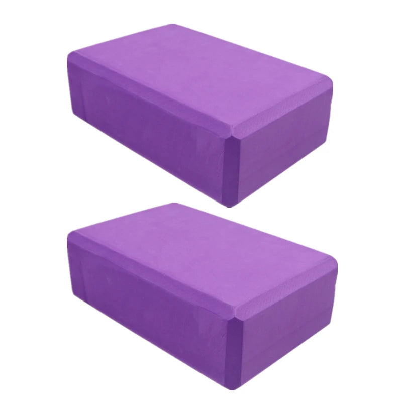 EVA Foam Yoga Blocks 2 Pack for Stretching and Training