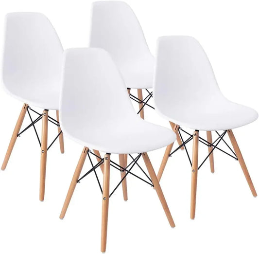 XMSJ Modern Dining Chair DSW Shell Plastic 4 Mid Century