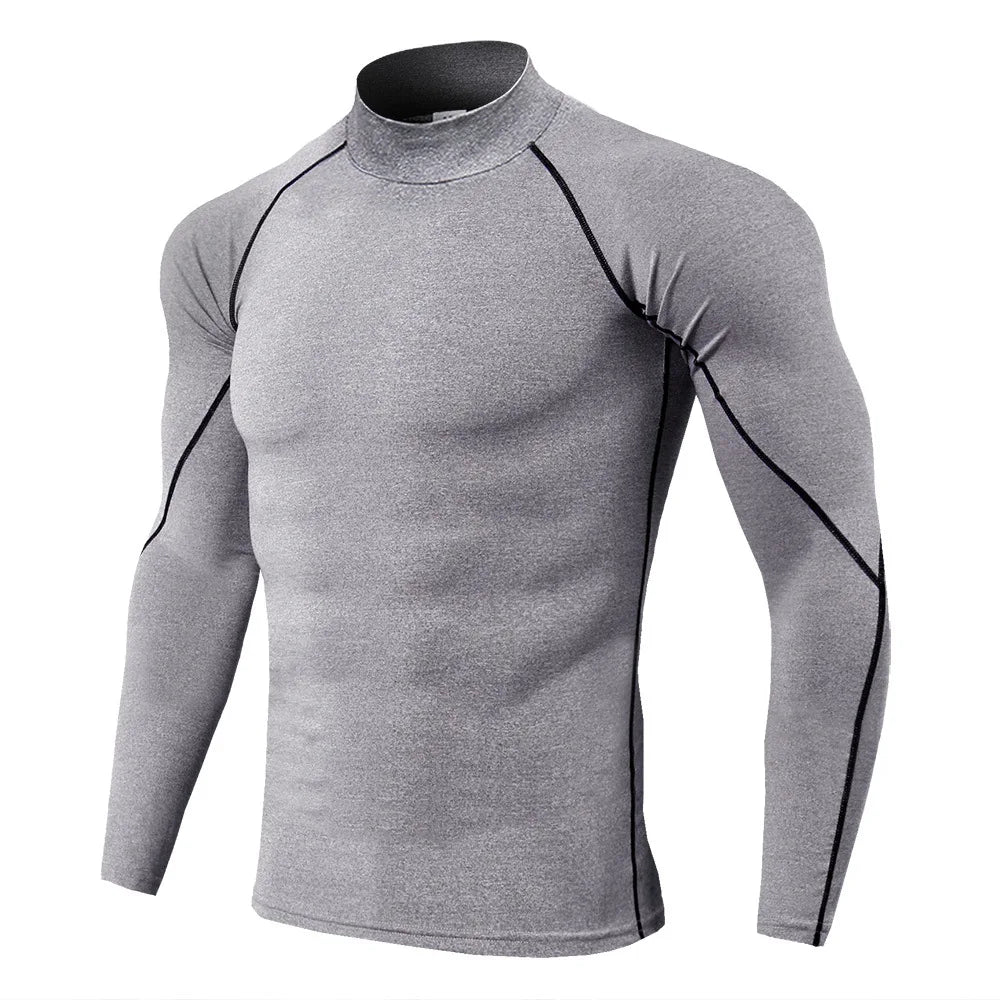 Vital Spark Quick Dry Men Long Sleeve Bodybuilding T Shirt