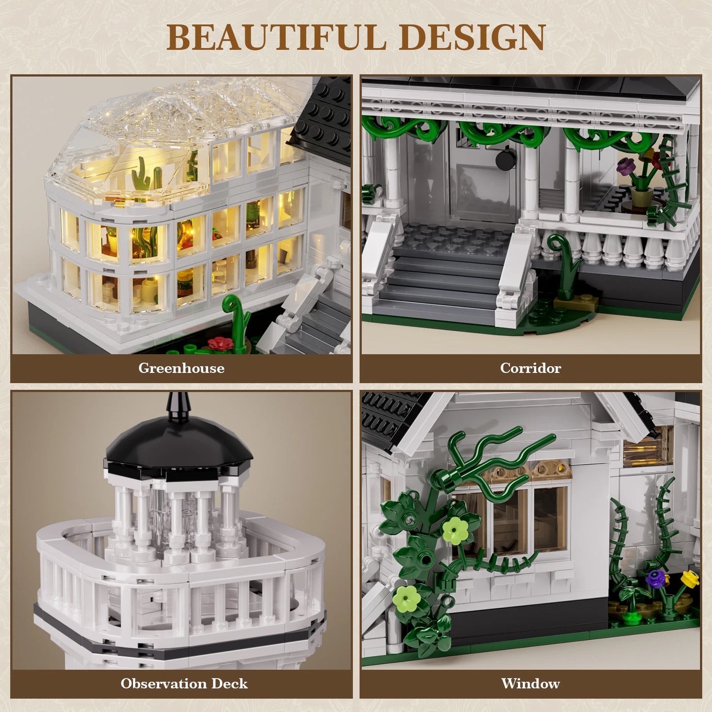 Owens Magic House Blocks Set 1800 Pieces Architecture Model