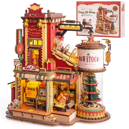 Robotime Rokr Dream Gift Factory 3D Wooden Puzzle Kit