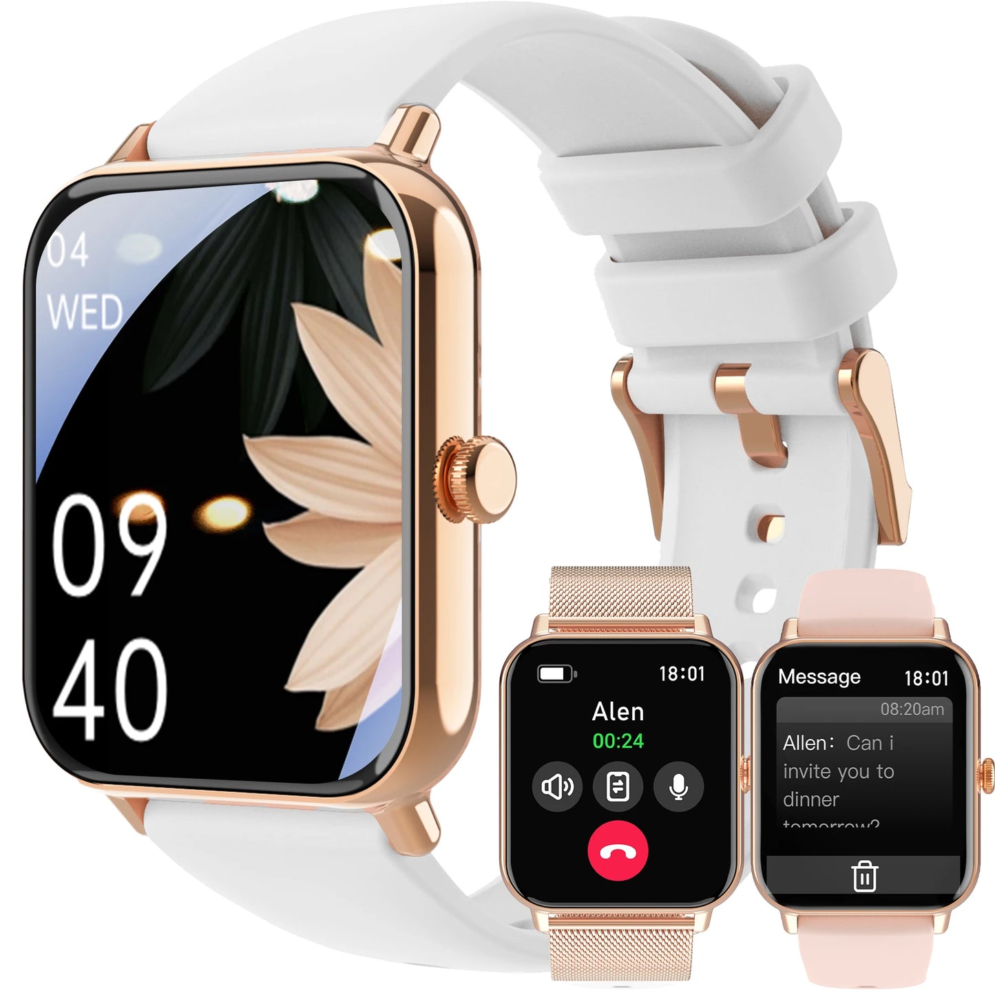 INNOFOVO TFT Touchscreen Smart Watch with Wireless Calls
