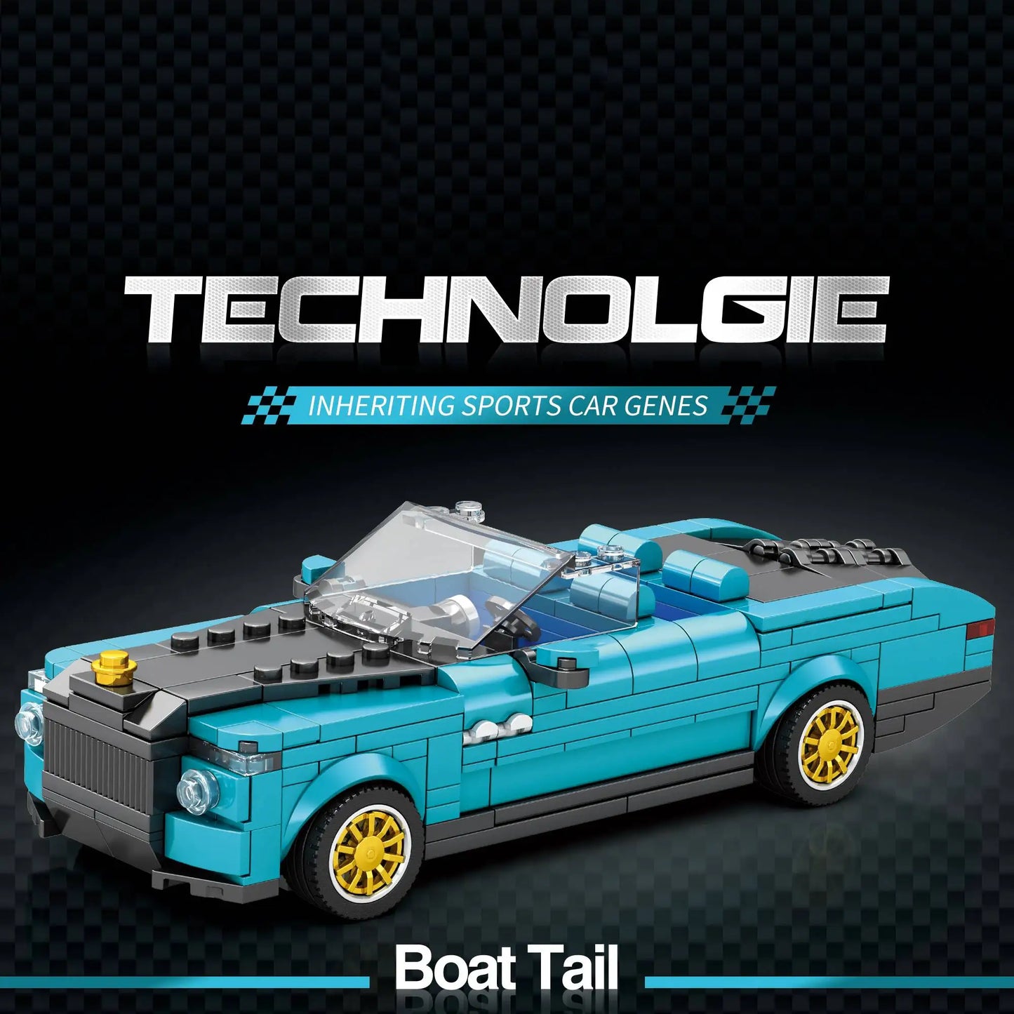 RR Boat Tail Sports Car Building Kit for Adults Kids