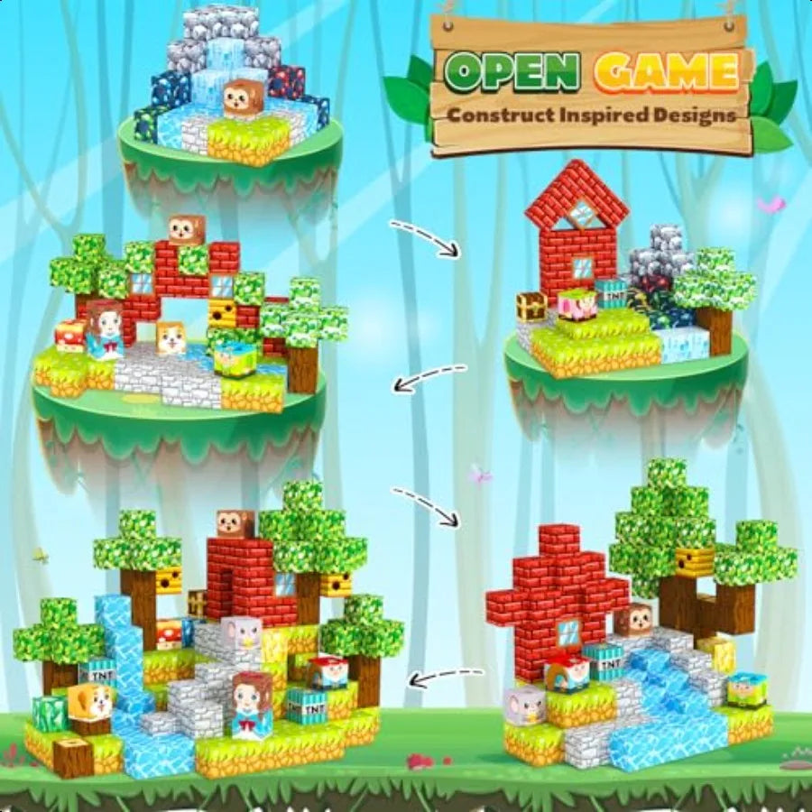 Magnetic Building Blocks Toddler Travel Toys