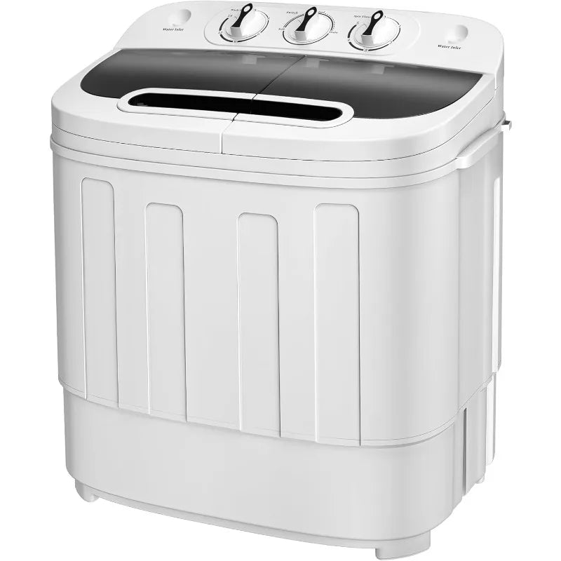 Compact Twin Tub Portable Washing Machine With Spin Cycle