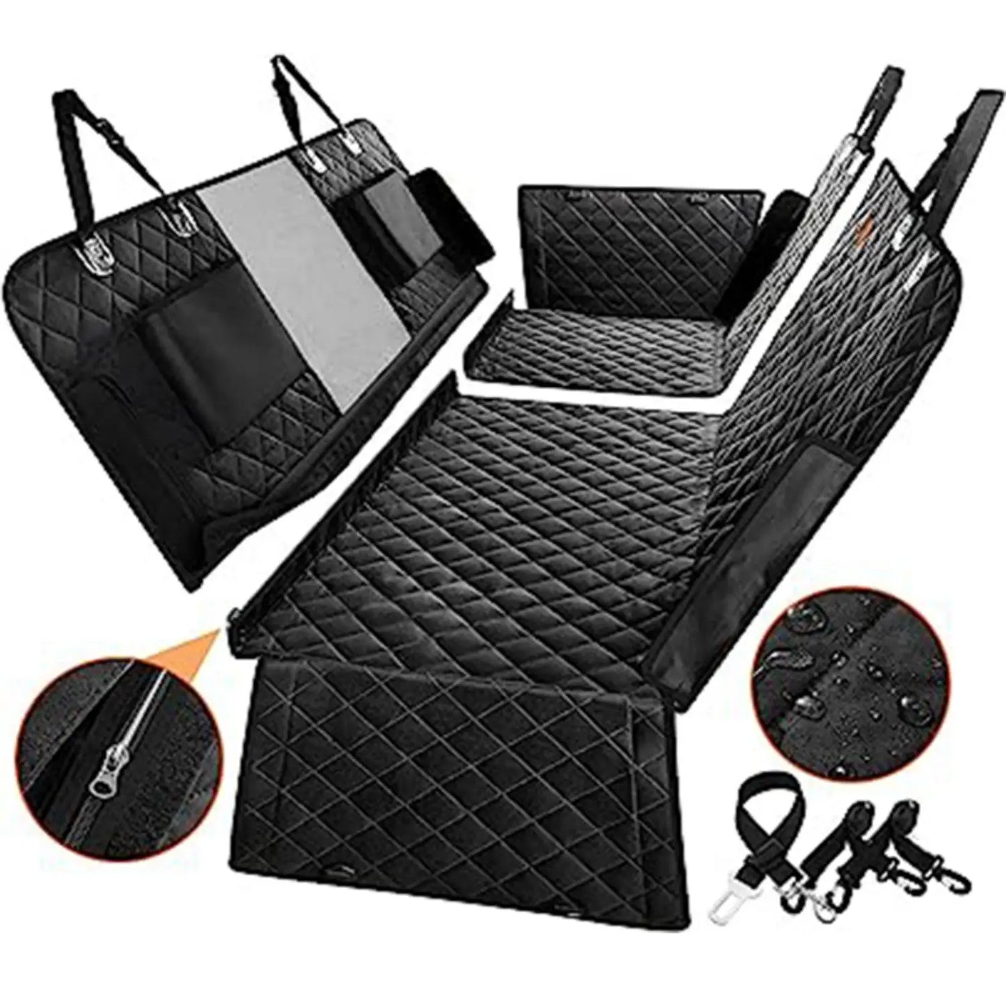 Breed 6 In 1 Pet Car Seat Cushion Waterproof Protector