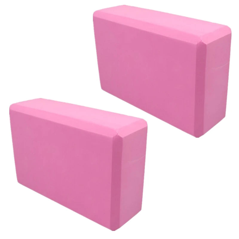 EVA Foam Yoga Blocks 2 Pack for Stretching and Training