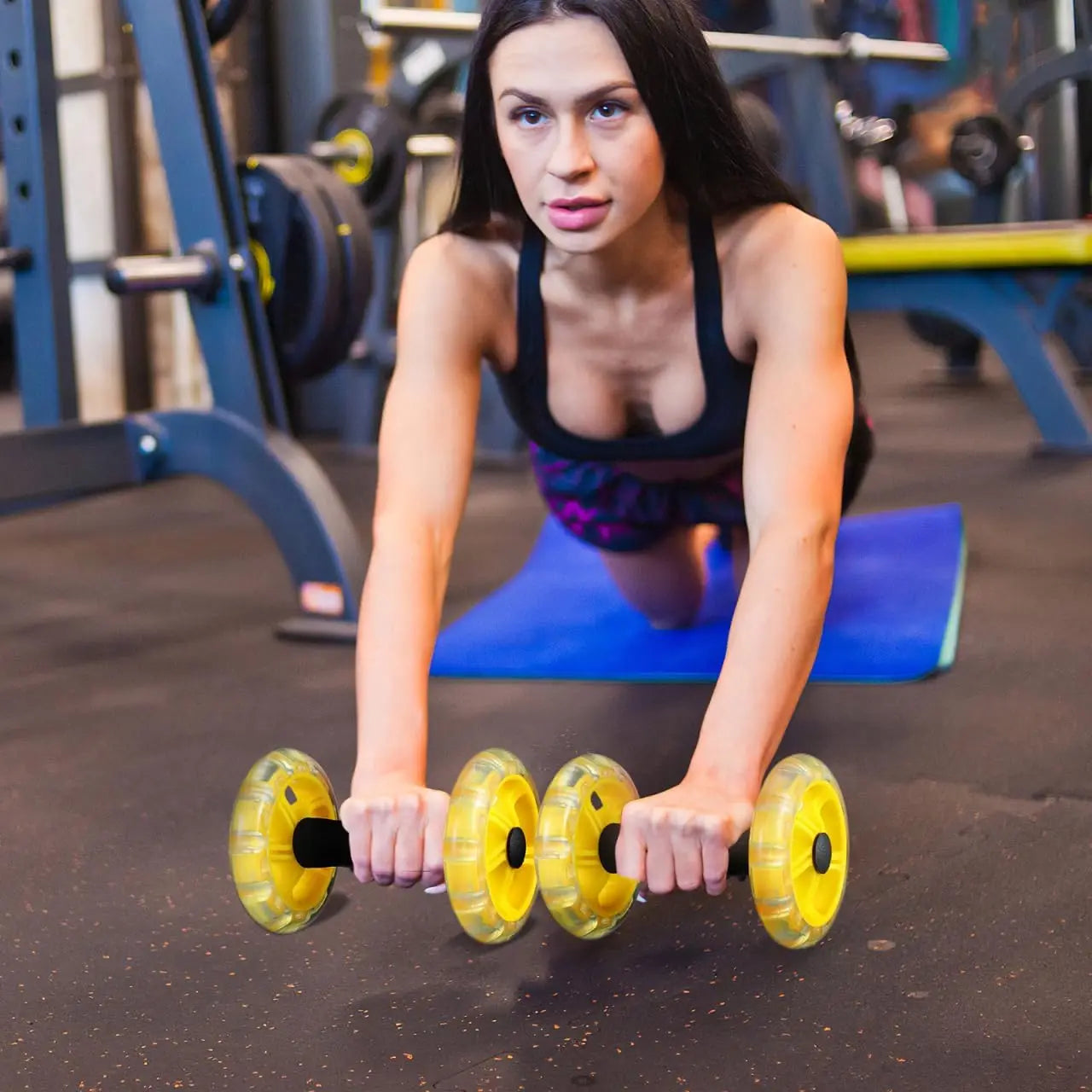 Ab Wheel Fitness Roller For Abdominal Exercise Dual Purpose