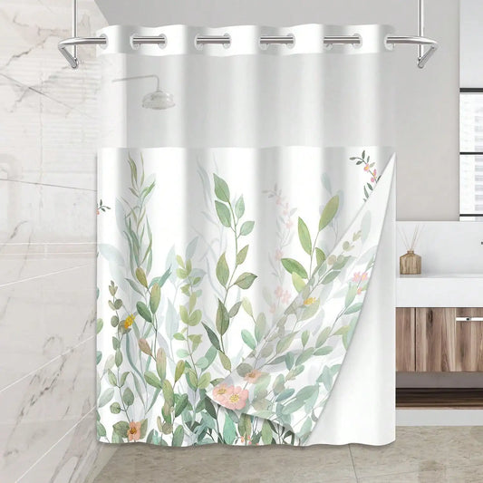 Craft Of Weaving Plants Pattern Waterproof Shower Curtain