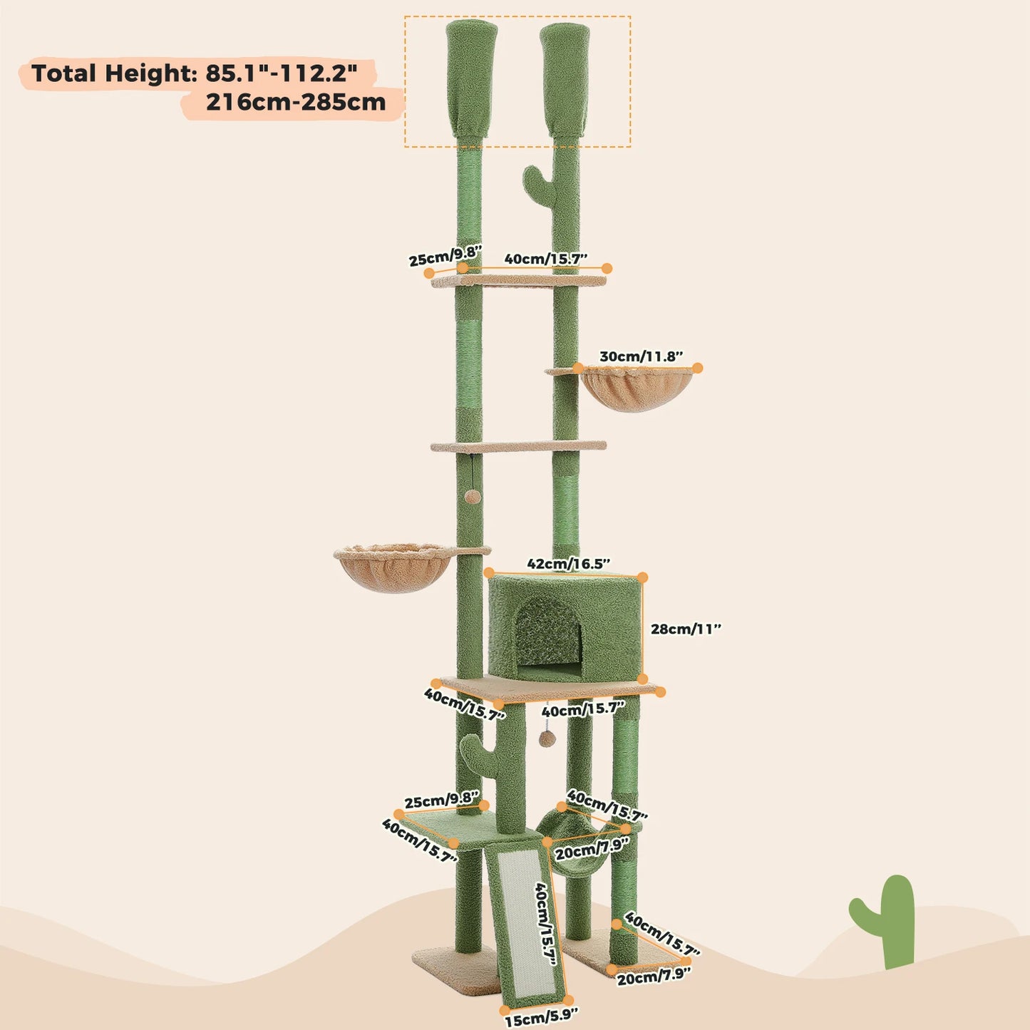 PAWZ Road Cat Tree Tower Multi Level Scratching Post Indoor