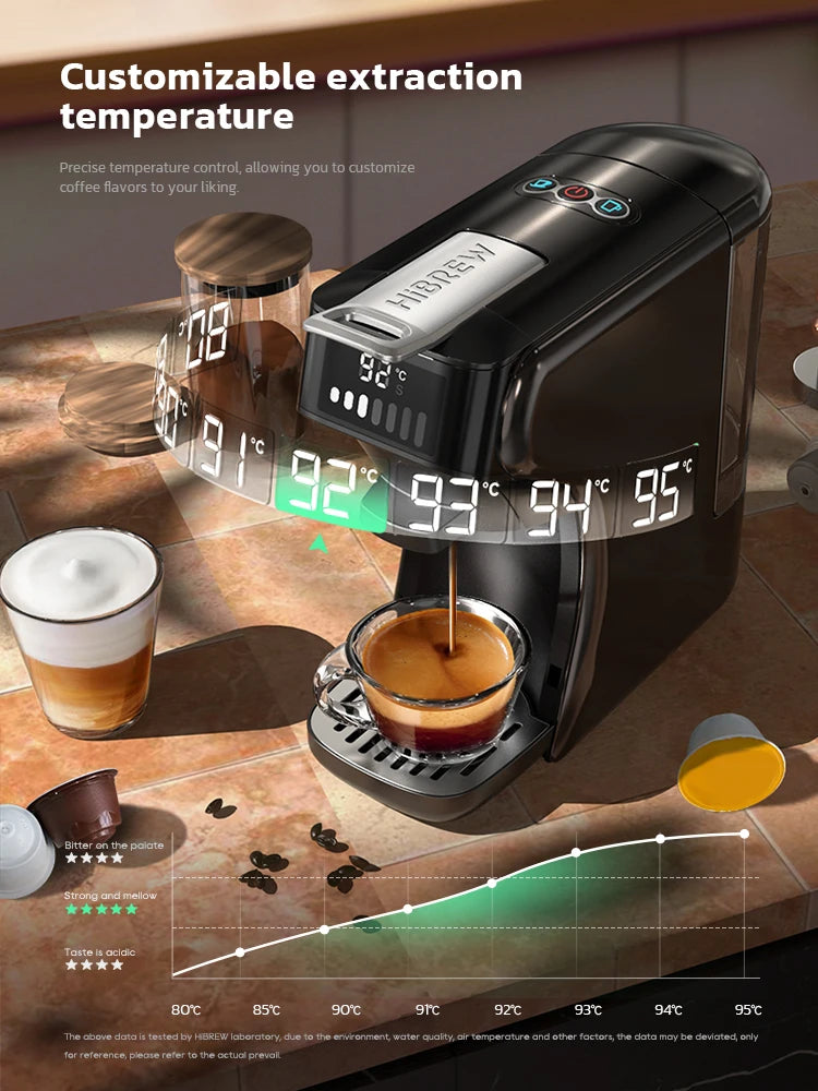 HiBREW 6 In 1 Capsule Coffee Machine Espresso Cappuccino
