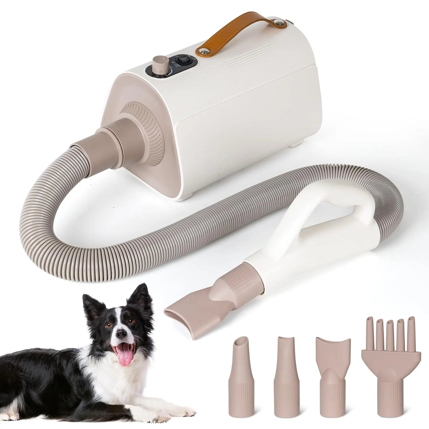 Hign-concerned Negative Ion Dog Dryer 4 In 1 Nozzles
