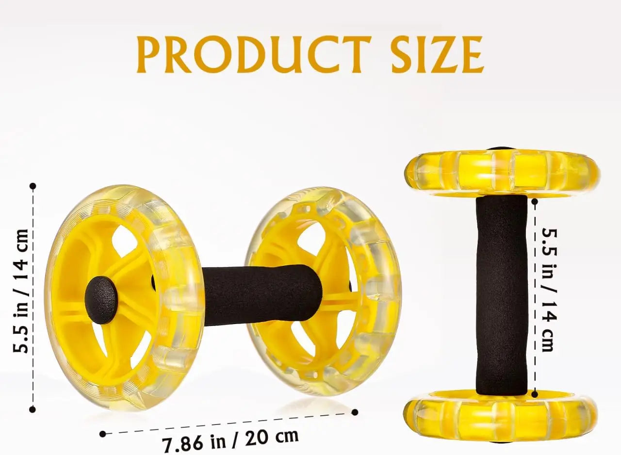 Ab Wheel Fitness Roller For Abdominal Exercise Dual Purpose