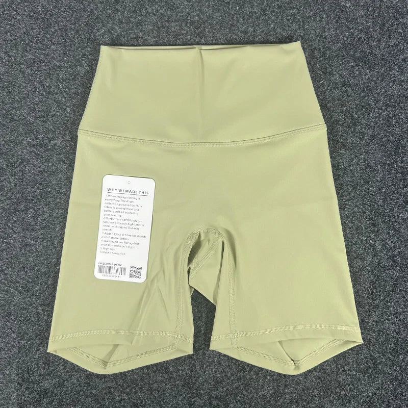 PKWYKLRECN Women's Yoga Shorts High Waist With Pockets