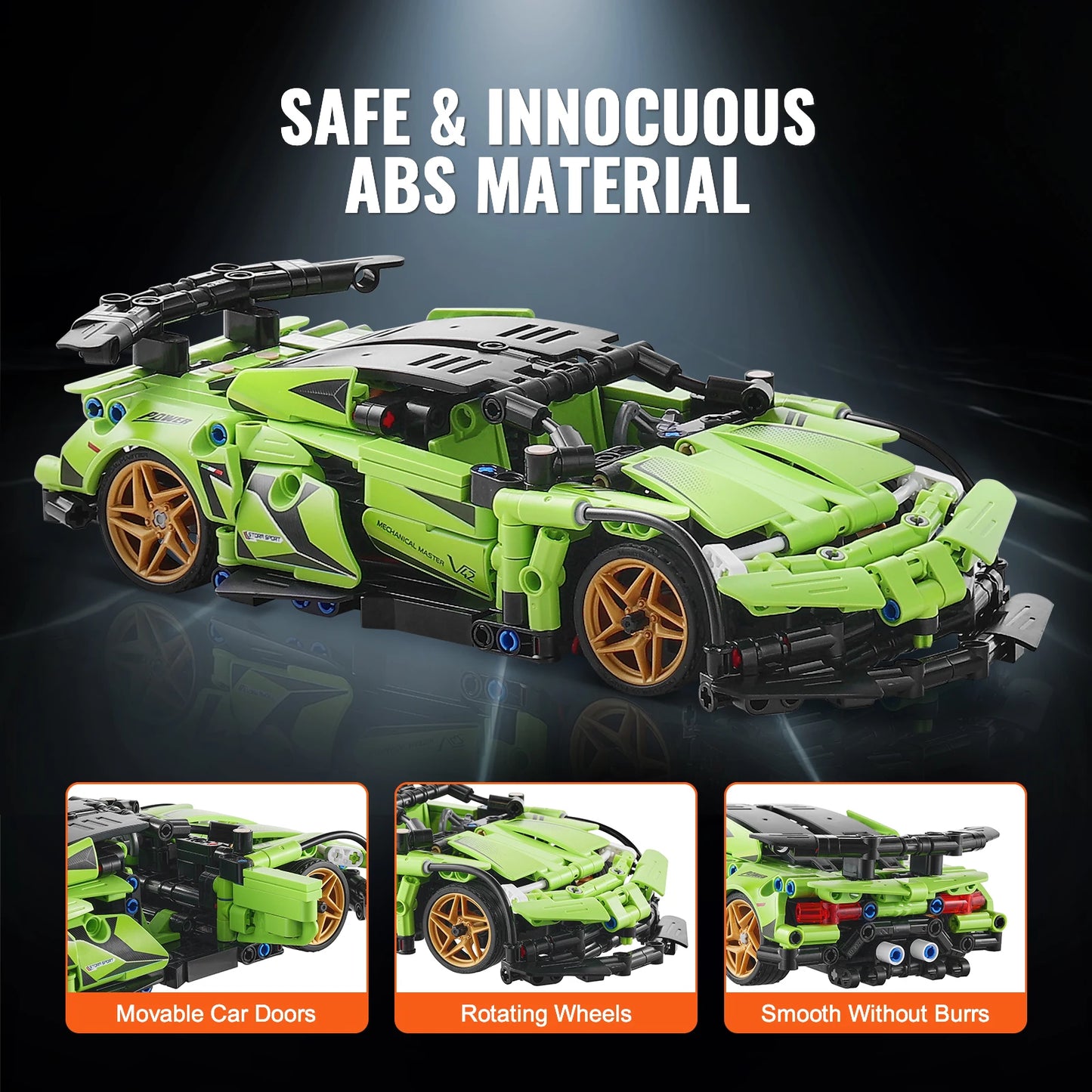 VEVOR 2 In 1 RC Car Robot 461 Pieces STEM Building Toys