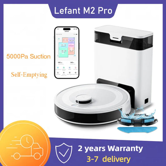 Lefant M2 Pro Robot Vacuum Mop Combo With Self Emptying