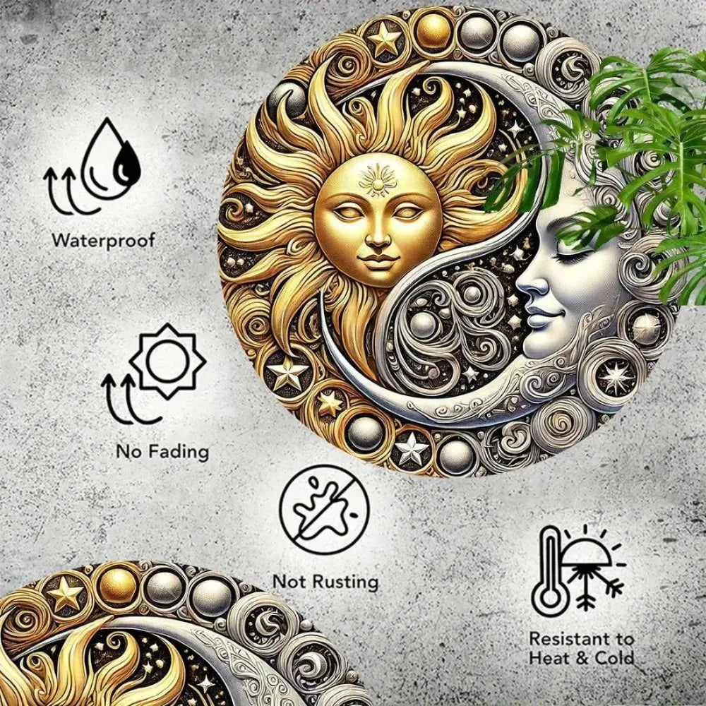 HELLOYOUNG NebulaGleam Iron Wall Decor Celestial Art