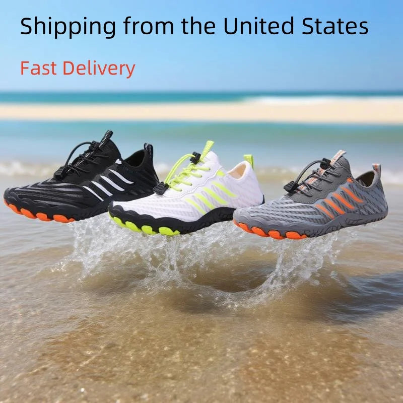 COMFYTRIP Five Toe Barefoot Water Shoes Outdoor Quick Dry
