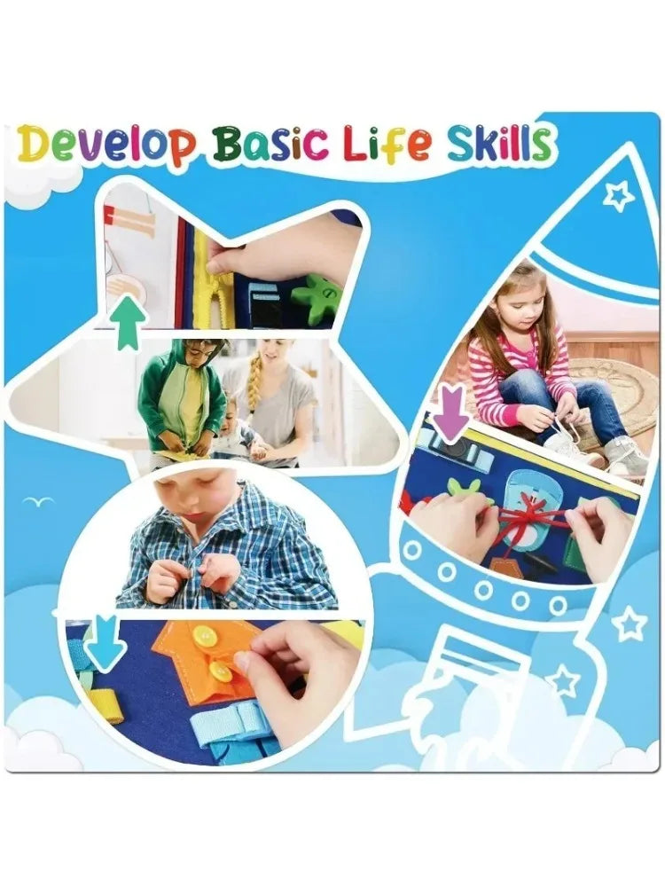 Control Future Busy Board Montessori Sensory Activity Toy