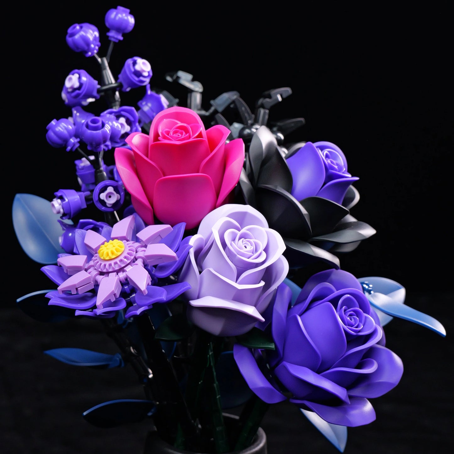 SupreOwls Bouquet Building Set Simulated Roses Flowers
